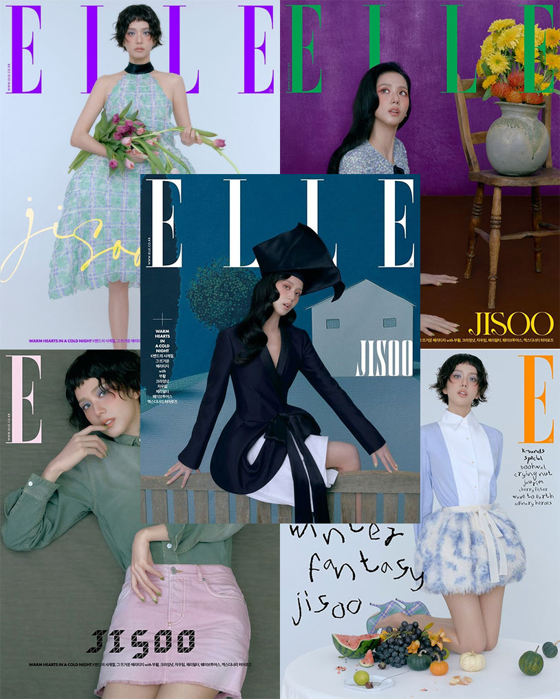 送料込/和訳付]【表紙:BLACKPINKジス】韓国雑誌「ELLE KOREA