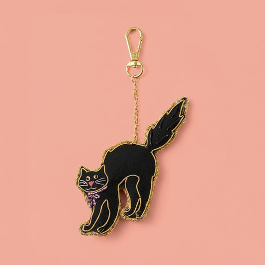 ザリ刺繍 アニマルバッグチャーム/キーホルダー