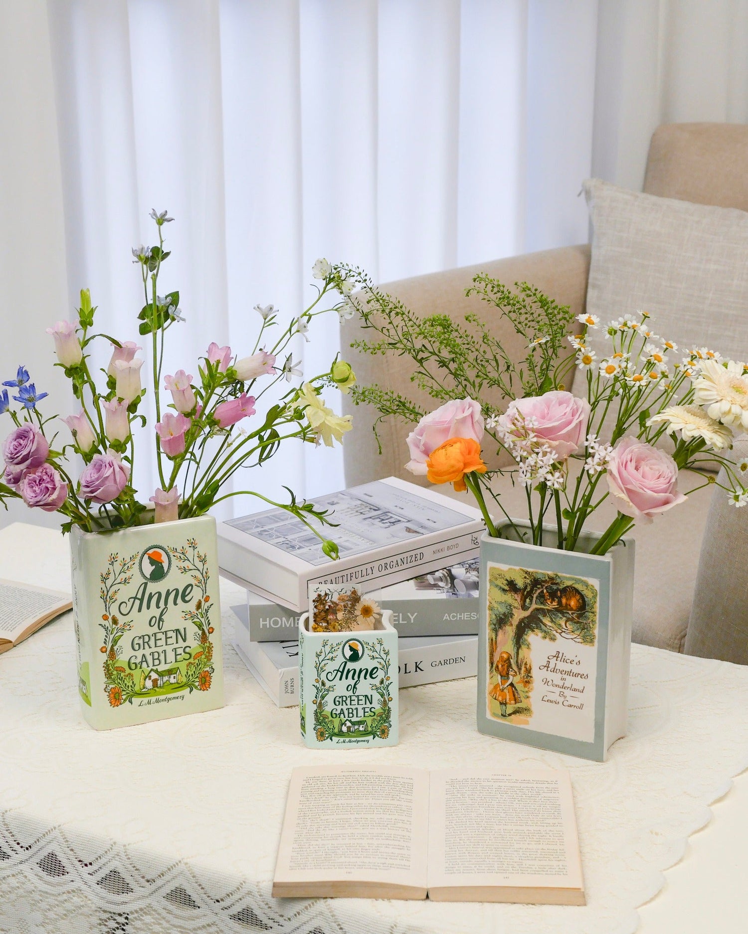 Biblio Bloom 陶磁器花瓶