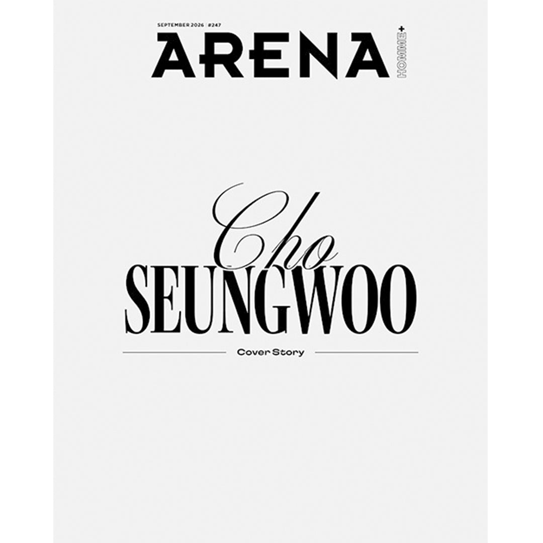 韓国雑誌「ARENA HOMME+ KOREA アリーナオムプラスコリア」2026年9月号【表紙：チョ・スンウ】［和訳付／送料込］