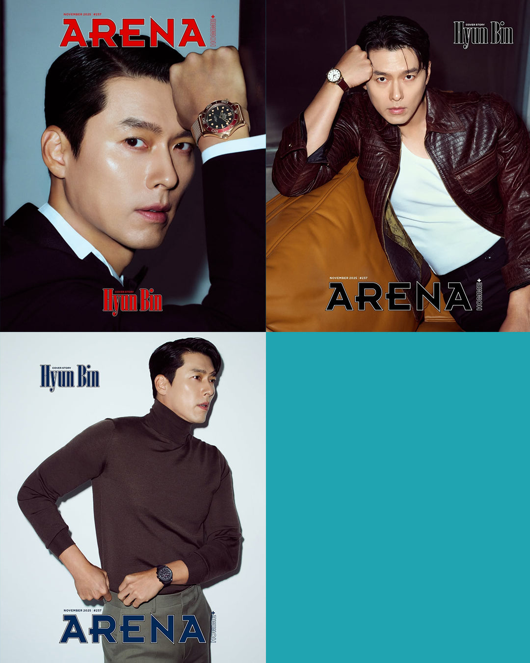 韓国雑誌「ARENA HOMME+ KOREA アリーナオムプラスコリア」2025年11月号【表紙：ヒョンビン】（和訳付）［送料込］