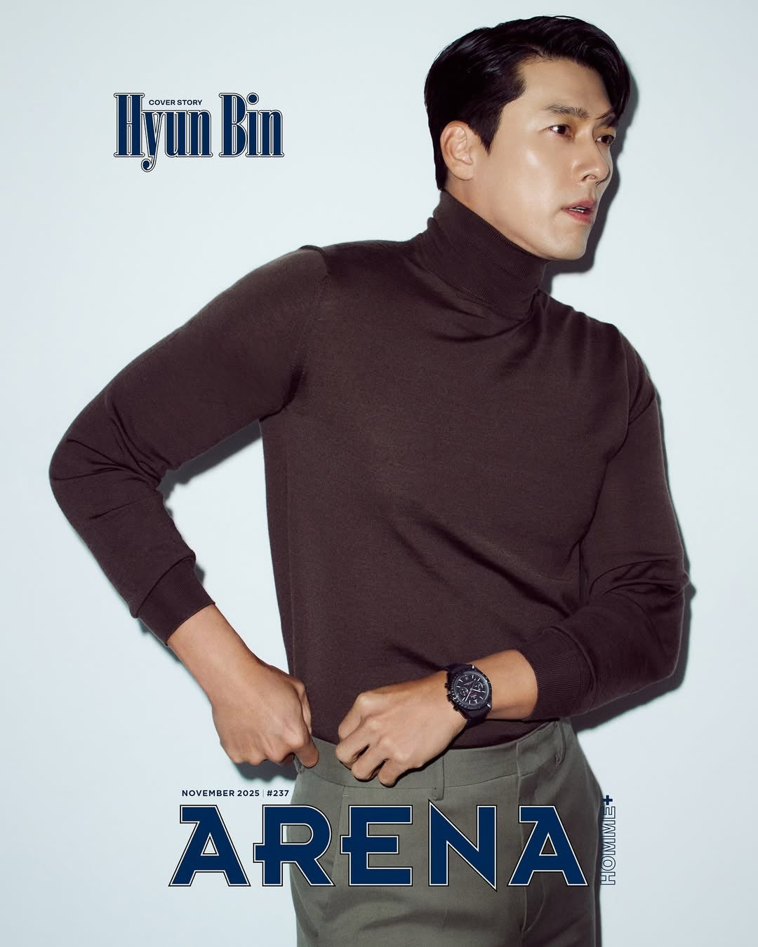 韓国雑誌「ARENA HOMME+ KOREA アリーナオムプラスコリア」2025年11月号【表紙：ヒョンビン】（和訳付）［送料込］