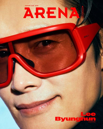 韓国雑誌「ARENA HOMME+ KOREA アリーナオムプラスコリア」2026年1月号【表紙：イ・ビョンホン】（和訳付）［送料込］