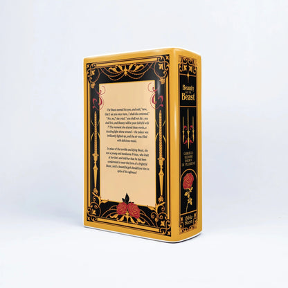 『美女と野獣』陶磁器花瓶［送料込］