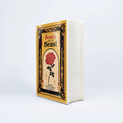 『美女と野獣』陶磁器花瓶［送料込］