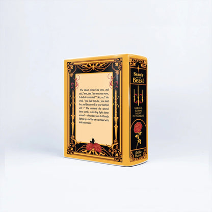 『美女と野獣』陶磁器花瓶［送料込］