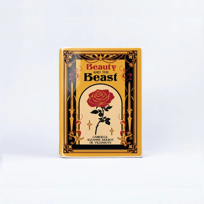 『美女と野獣』陶磁器花瓶［送料込］