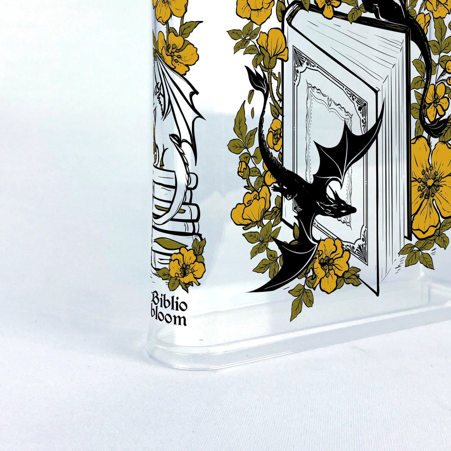 『フローラル・ドラゴン』アクリル花瓶［送料込］