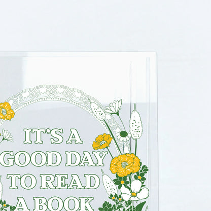 『読書にぴったりの日／It's A Good Day To Read A Book』アクリル花瓶［送料込］