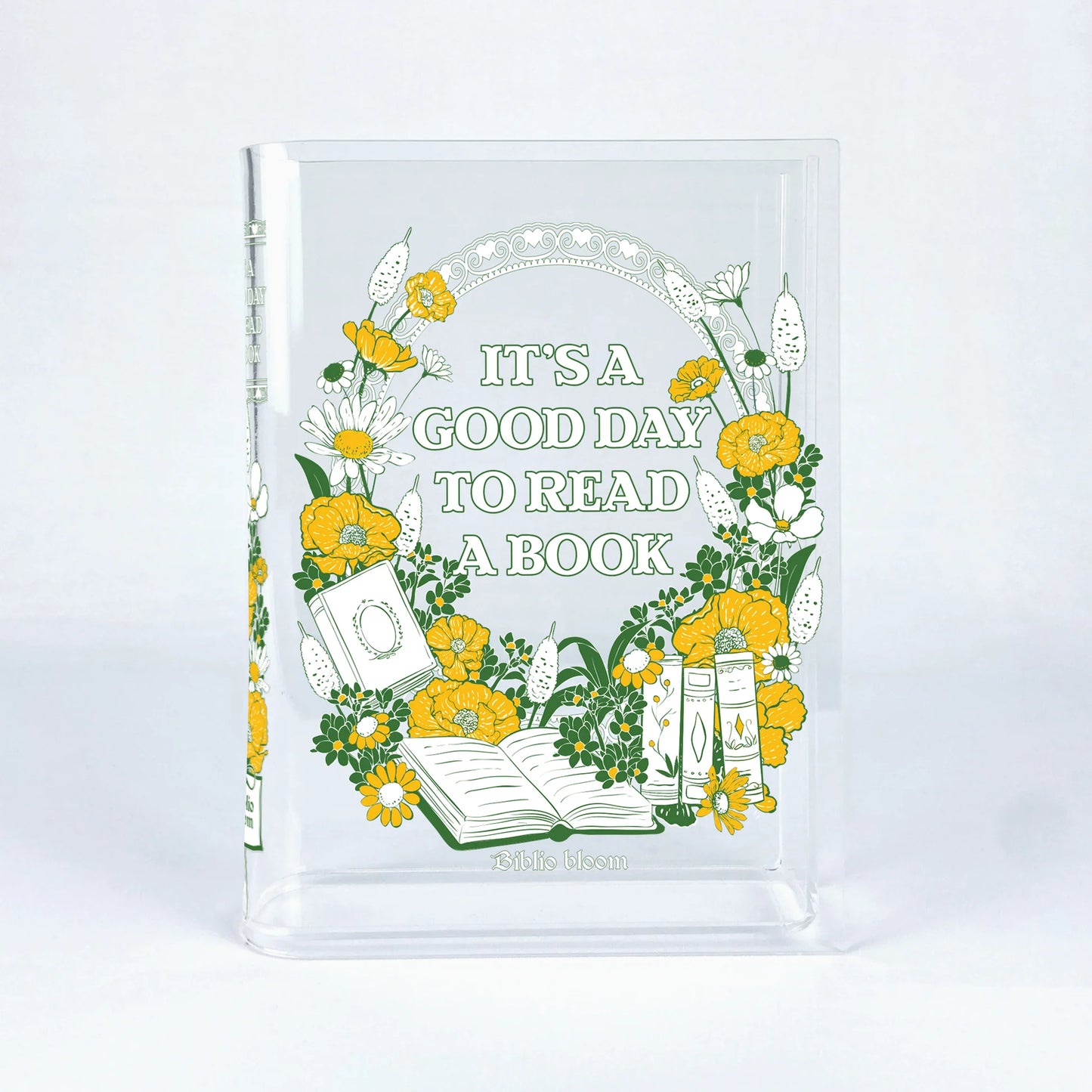 『読書にぴったりの日／It's A Good Day To Read A Book』アクリル花瓶［送料込］