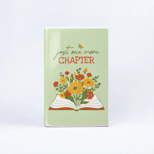 『あともう1章だけ』陶磁器花瓶［送料込］