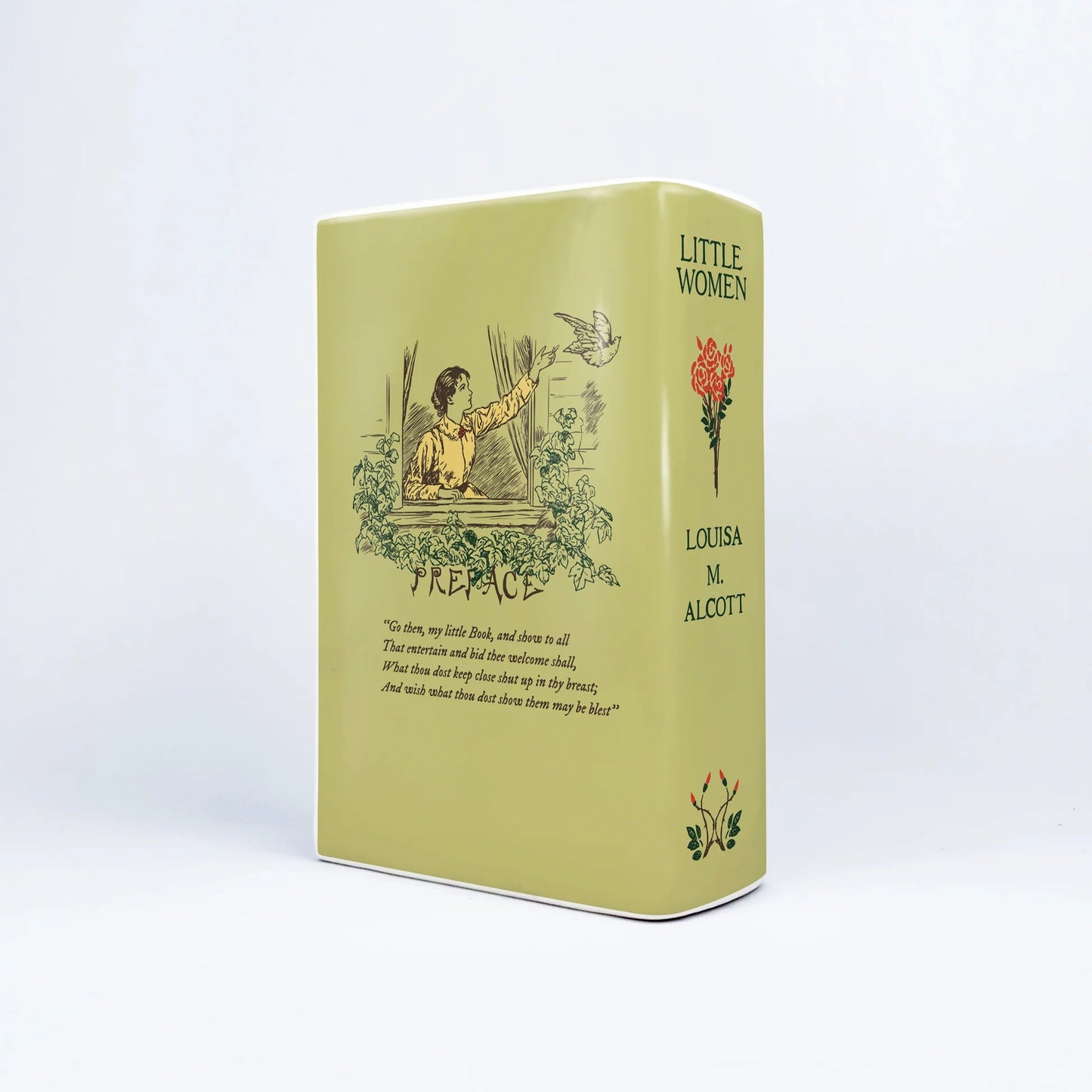 『若草物語』陶磁器花瓶［送料込］