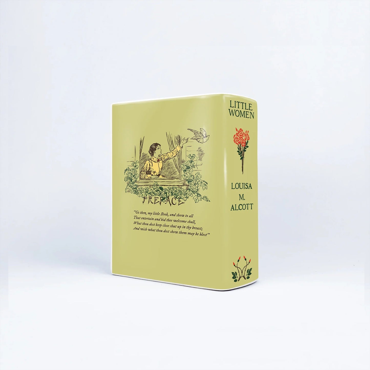 『若草物語』陶磁器花瓶［送料込］