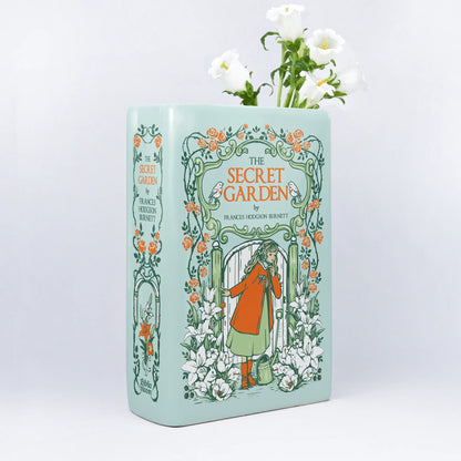『秘密の花園』陶磁器花瓶［送料込］