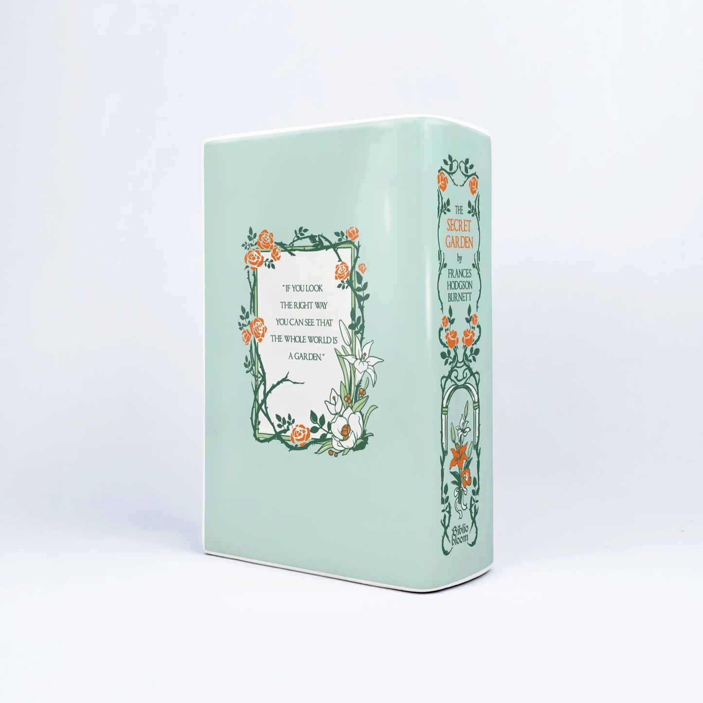 『秘密の花園』陶磁器花瓶［送料込］