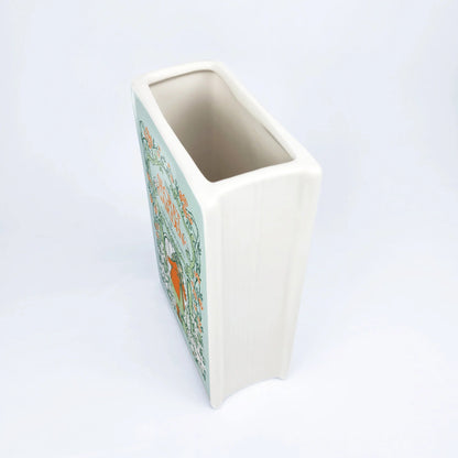 『秘密の花園』陶磁器花瓶［送料込］