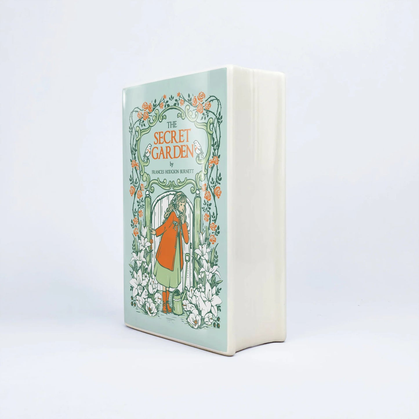 『秘密の花園』陶磁器花瓶［送料込］