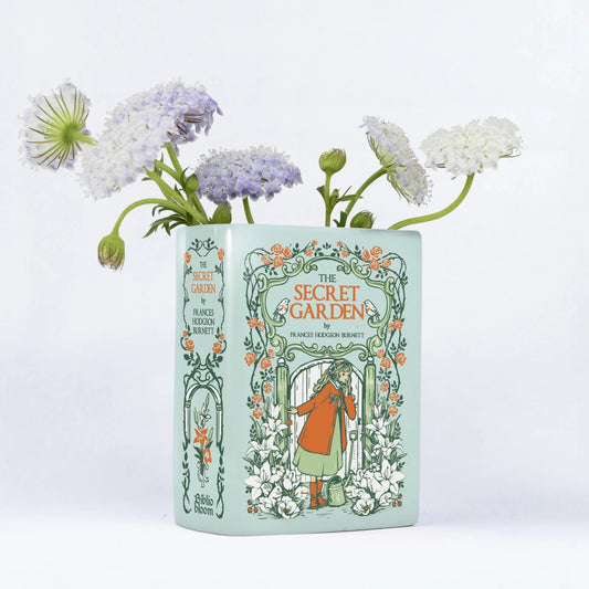 『秘密の花園』陶磁器花瓶［送料込］