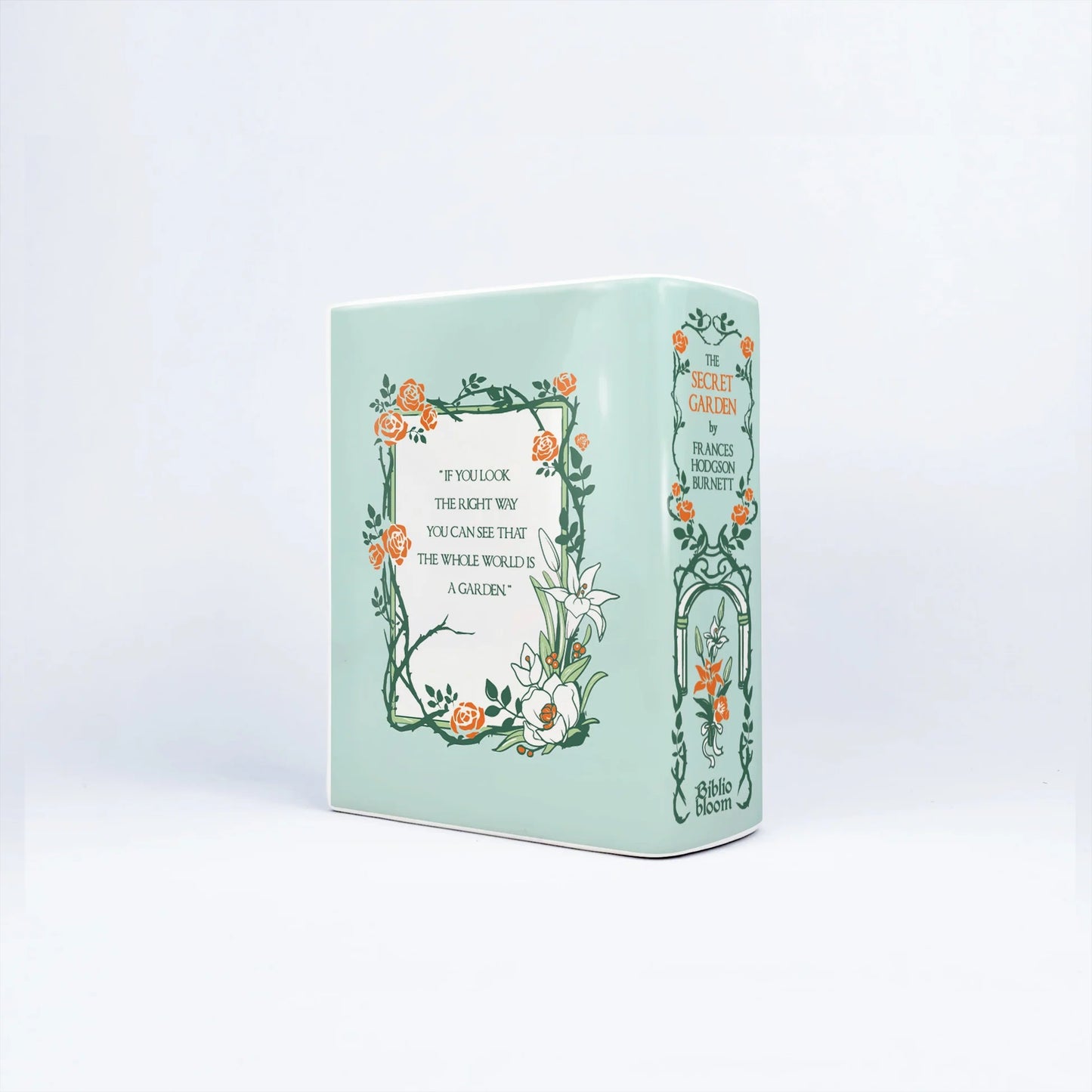 『秘密の花園』陶磁器花瓶［送料込］