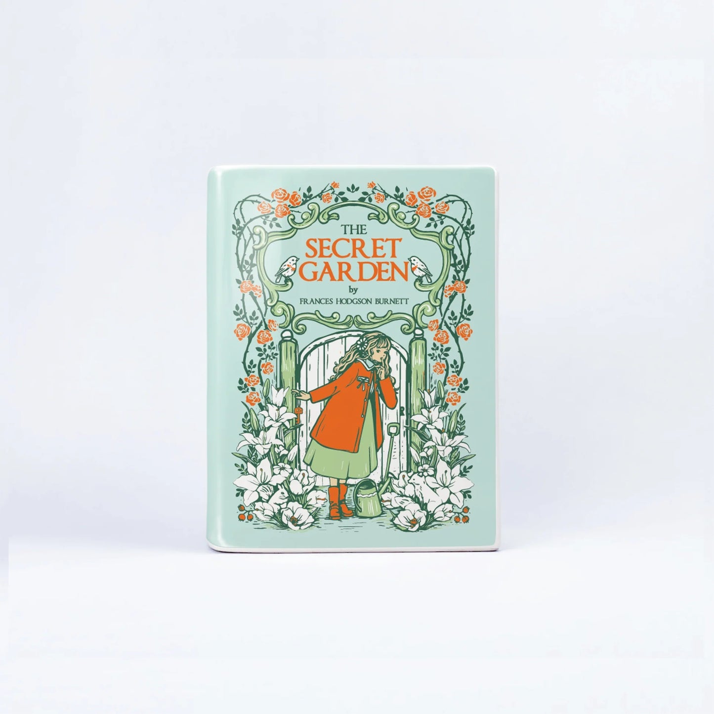 『秘密の花園』陶磁器花瓶［送料込］