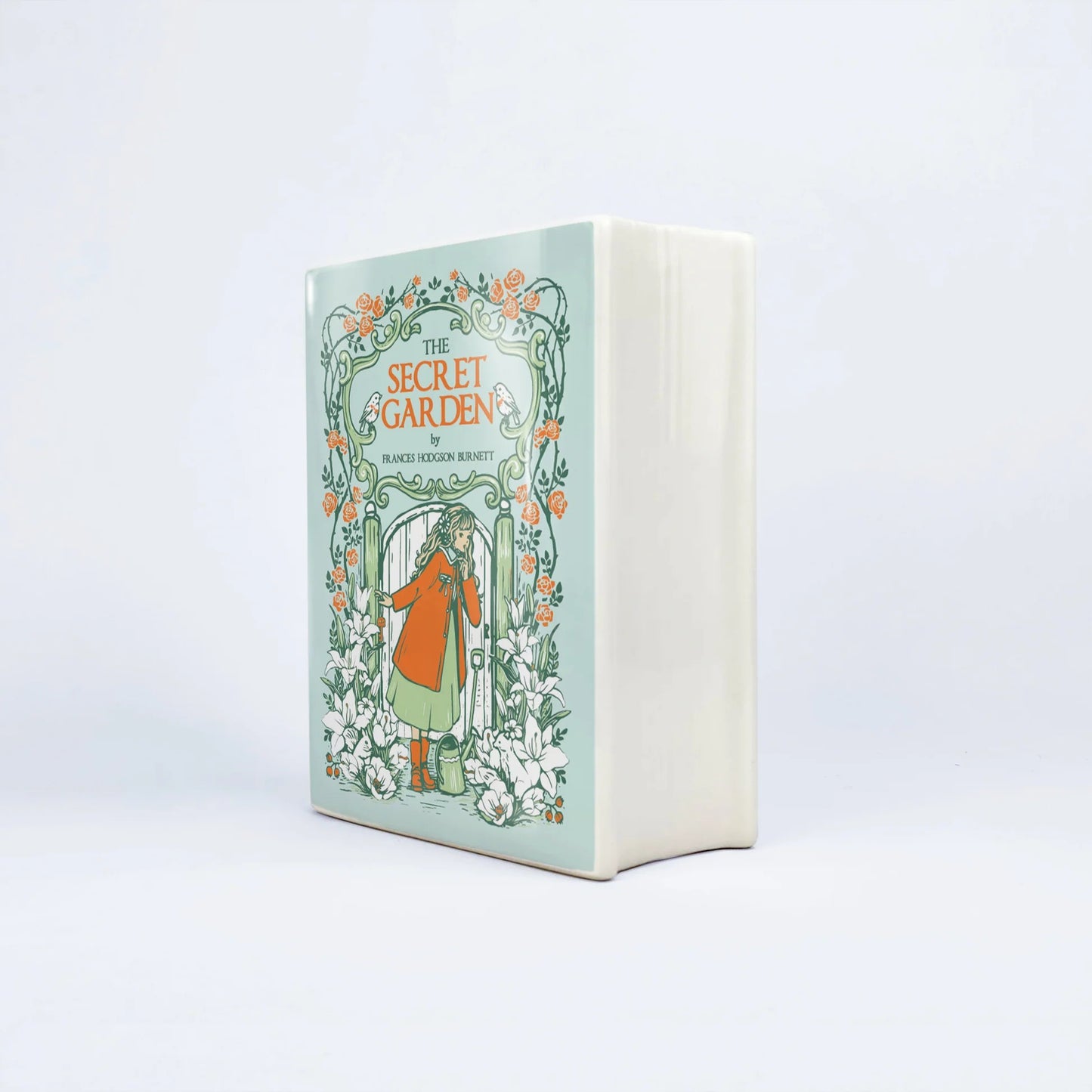 『秘密の花園』陶磁器花瓶［送料込］