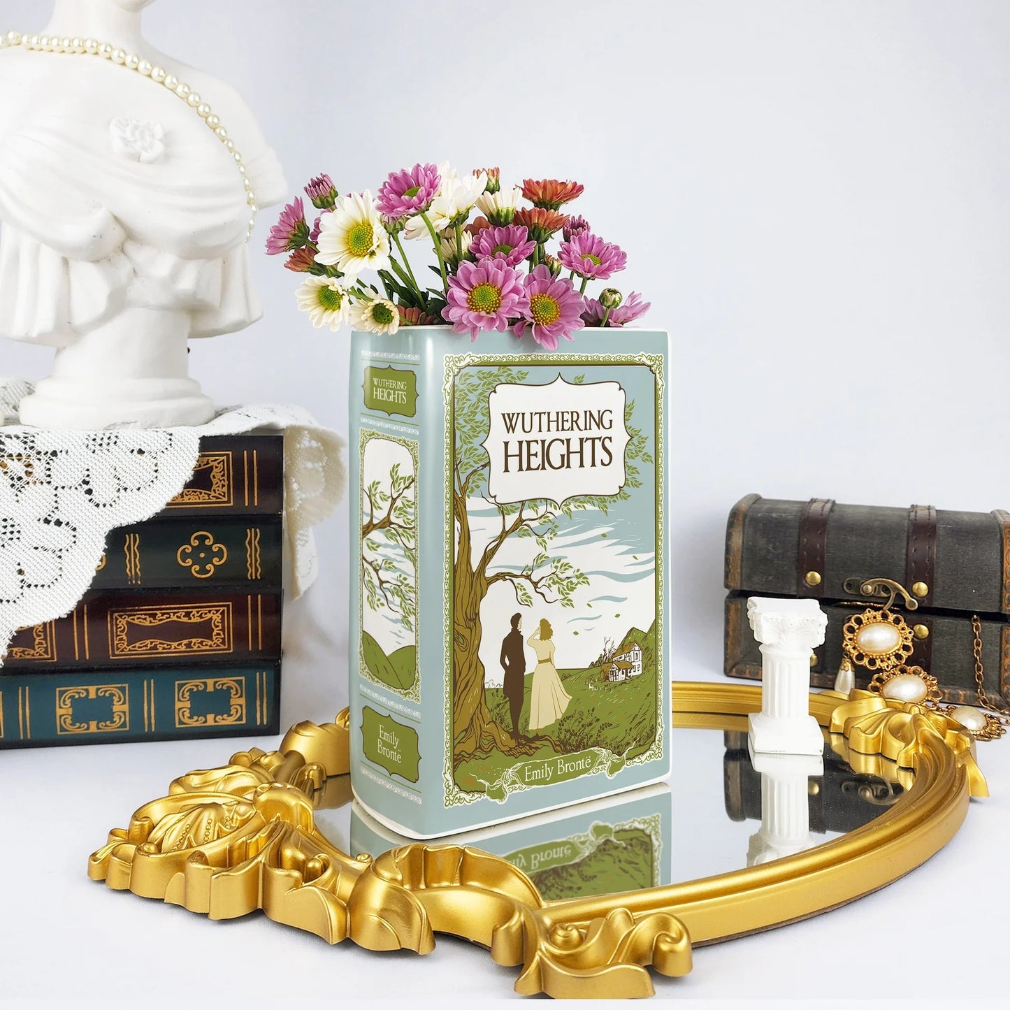 『嵐が丘』陶磁器花瓶［送料込］