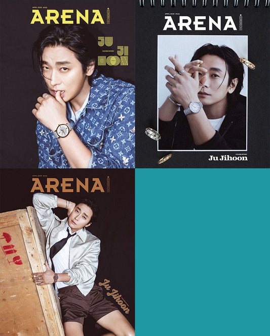 韓国雑誌「ARENA HOMME+ KOREA アリーナオムプラスコリア」2026年4月号【表紙：チュ・ジフン】（和訳付）［送料込］