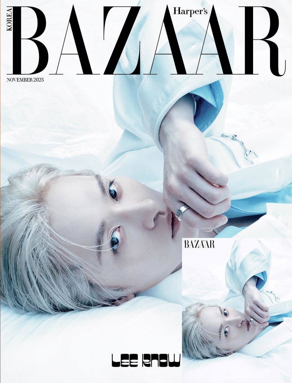 韓国雑誌「Harper’s BAZAAR Korea ハーパーズバザーコリア」2025年11月号【表紙：Stray Kids リノ／aespa ニンニン】（和訳付）［送料込］