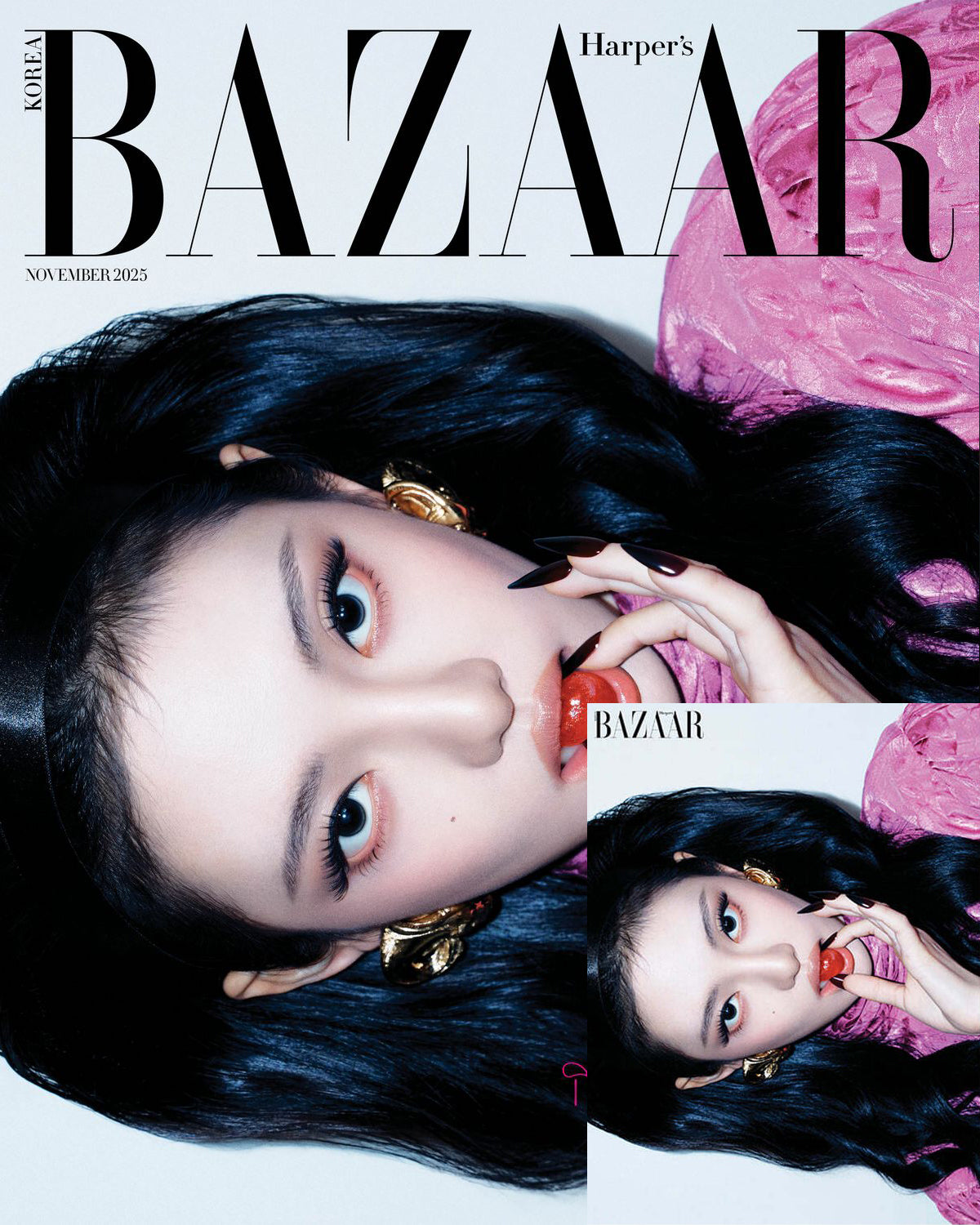 韓国雑誌「Harper’s BAZAAR Korea ハーパーズバザーコリア」2025年11月号【表紙：Stray Kids リノ／aespa ニンニン】（和訳付）［送料込］