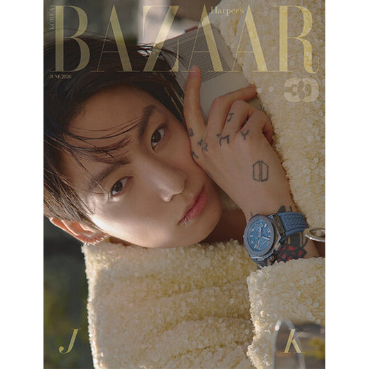 韓国雑誌「HARPER’S BAZAAR KOREA ハーパーズバザーコリア」2026年6月号【表紙：BTS ジョングク】（和訳付）［送料込］