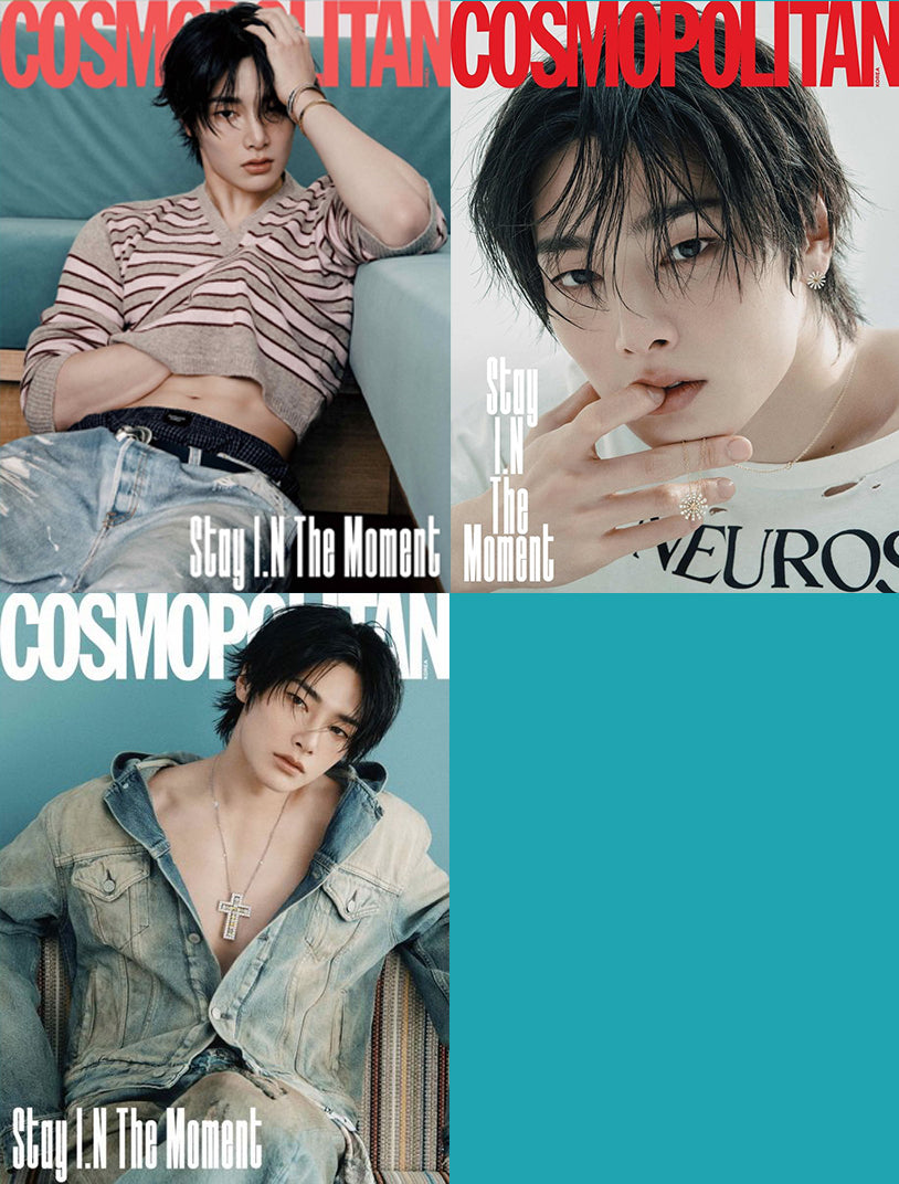 韓国雑誌「COSMOPOLITAN コスモポリタン」2025年12月号【表紙：Stray Kids I.N】（和訳付）［送料込］