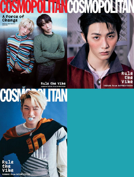 韓国雑誌「COSMOPOLITAN コスモポリタン」2026年1月号【表紙：BOYNEXTDOORソンホ&テサン】（和訳付）［送料込］