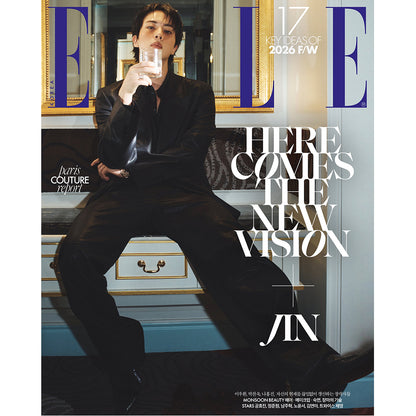 韓国雑誌「ELLE KOREA エルコリア」2026年8月号【表紙：BTS ジン】［和訳付／送料込］