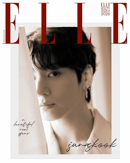 韓国雑誌「ELLE KOREA エルコリア」2026年1月号【表紙：BTSジョングク】（和訳付）[送料込]