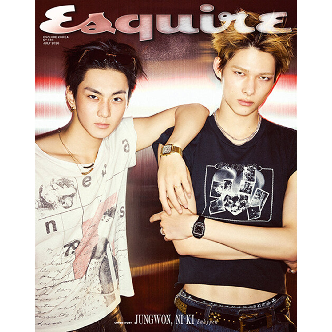 韓国雑誌「ESQUIRE Korea エスクァイアコリア」2026年7月号【表紙：ENHYPEN ジョンウォン＆ニキ】（和訳付）［送料込］