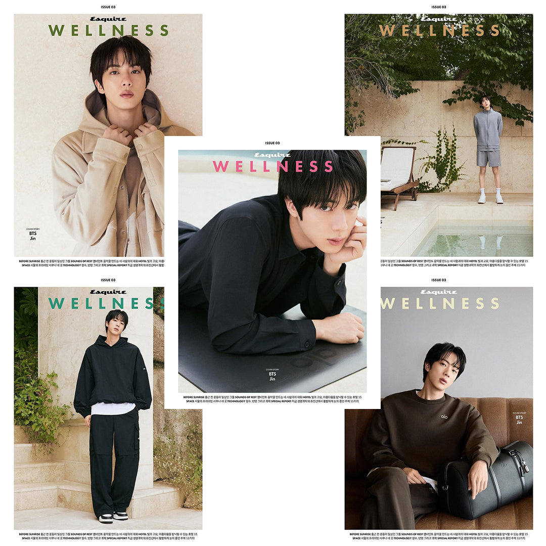 韓国雑誌「ESQUIRE WELLNESS KOREA エスクァイアウェルネスコリア」ISSUE03【表紙：BTS ジン】［和訳付／送料込］