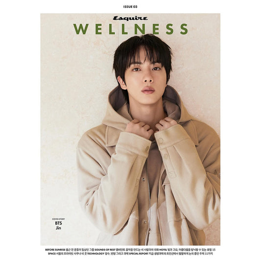 韓国雑誌「ESQUIRE WELLNESS KOREA エスクァイアウェルネスコリア」ISSUE03【表紙：BTS ジン】［和訳付／送料込］