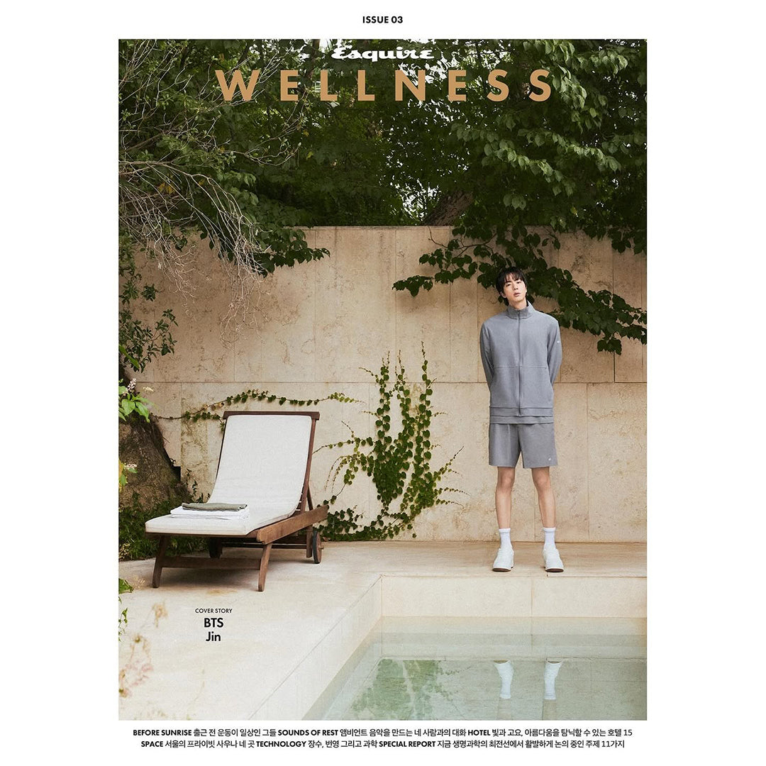 韓国雑誌「ESQUIRE WELLNESS KOREA エスクァイアウェルネスコリア」ISSUE03【表紙：BTS ジン】［和訳付／送料込］