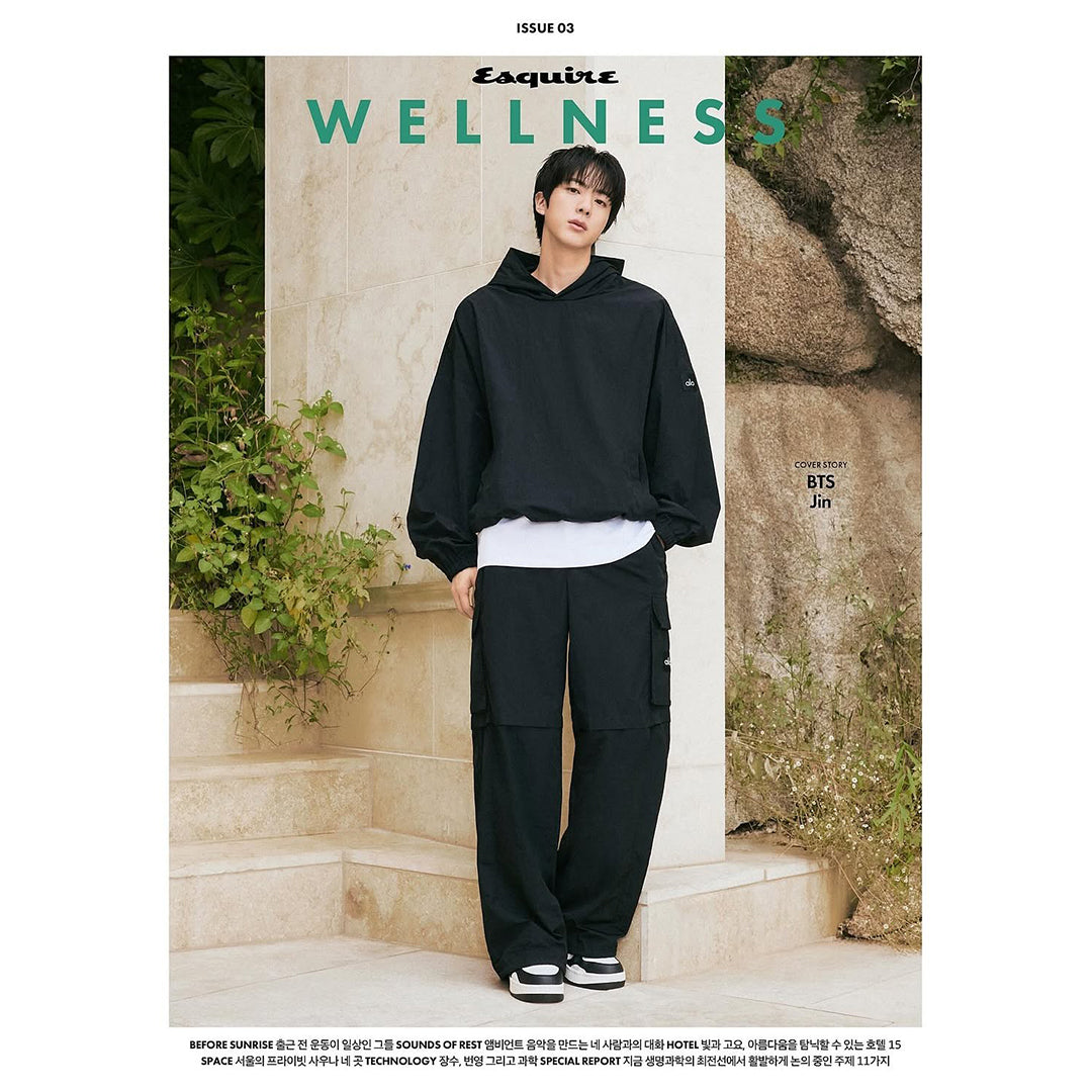 韓国雑誌「ESQUIRE WELLNESS KOREA エスクァイアウェルネスコリア」ISSUE03【表紙：BTS ジン】［和訳付／送料込］