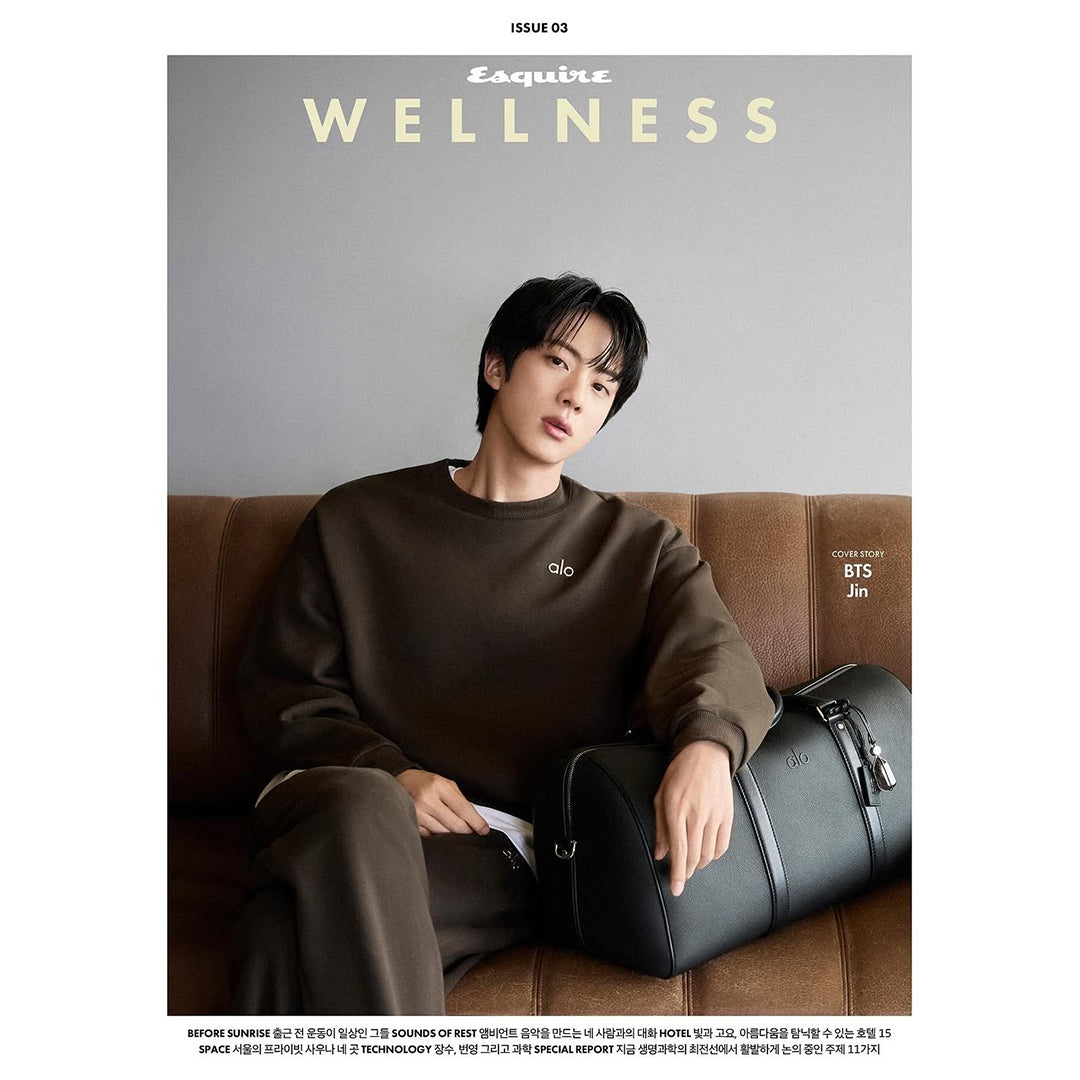 韓国雑誌「ESQUIRE WELLNESS KOREA エスクァイアウェルネスコリア」ISSUE03【表紙：BTS ジン】［和訳付／送料込］