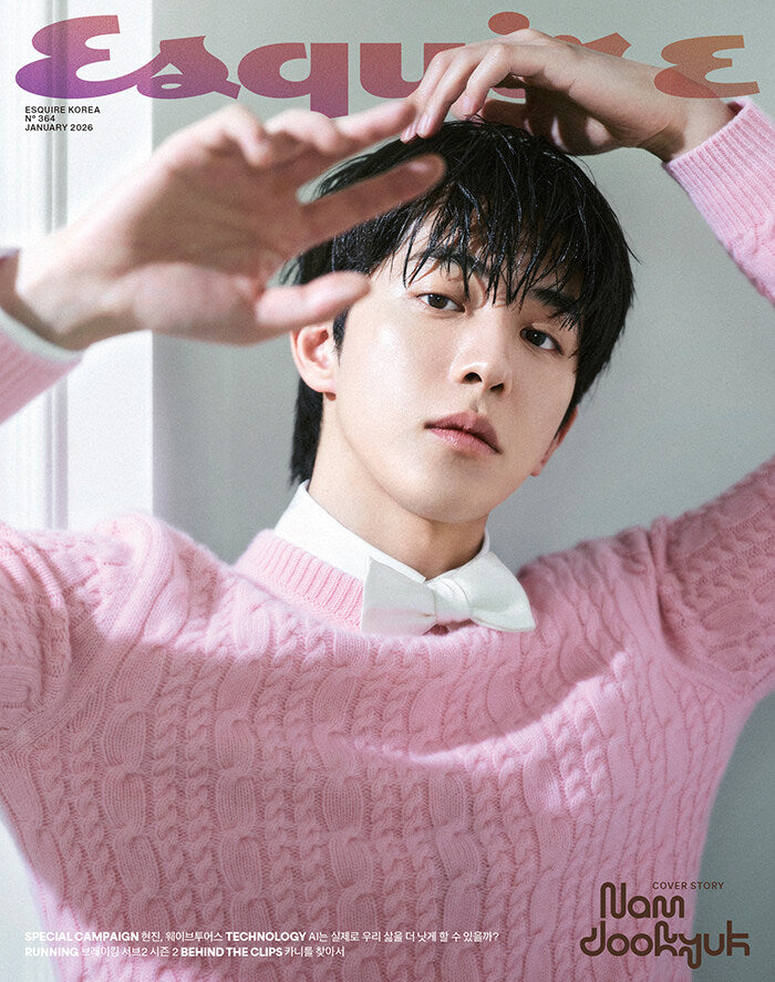 韓国雑誌「ESQUIRE Korea エスクァイアコリア」2026年1月号【表紙：ナム・ジュヒョク】（和訳付）［送料込］