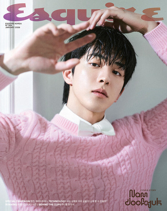 韓国雑誌「ESQUIRE Korea エスクァイアコリア」2026年1月号【表紙：ナム・ジュヒョク】（和訳付）［送料込］
