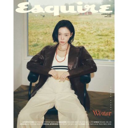 韓国雑誌「ESQUIRE Korea エスクァイアコリア」2026年4月号【表紙：aespa ウィンター】（和訳付）［送料込］