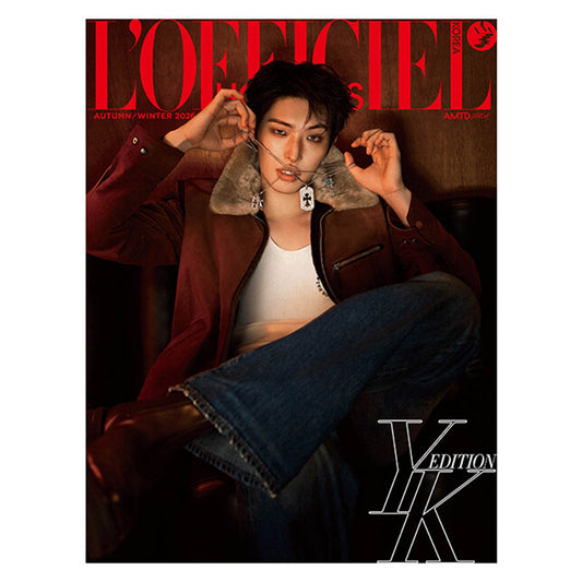 韓国雑誌「L'OFFICIEL HOMMES KOREA ロフィシェルオムコリア」2026年 秋冬号【表紙：ATEEZ ミンギ】［和訳付／送料込］