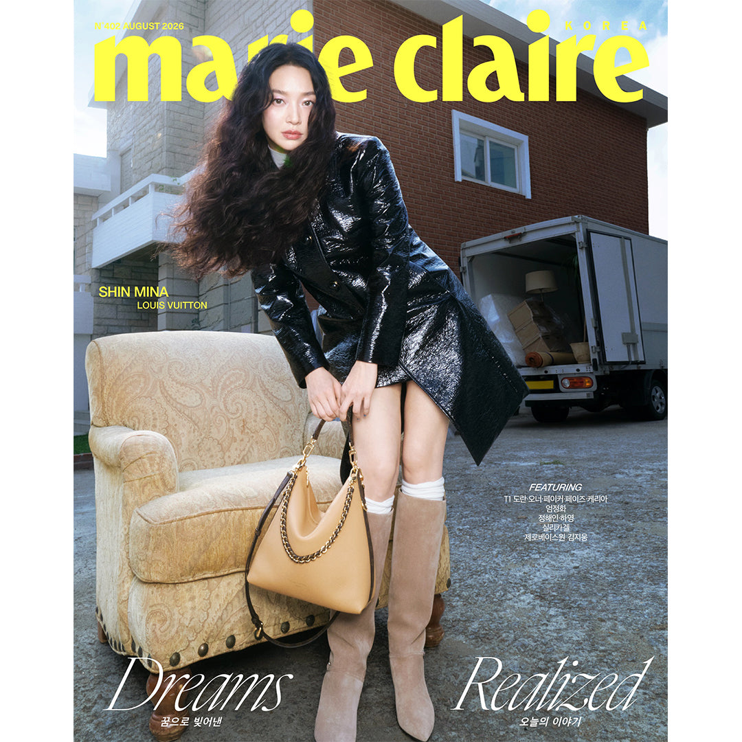 韓国雑誌「MARIE CLAIRE KOREA マリクレールコリア」2026年8月号【表紙：シン・ミナ】［和訳付／送料込］