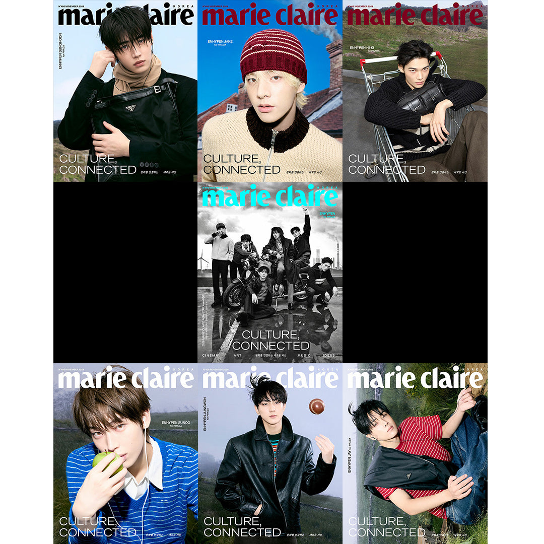 韓国雑誌「MARIE CLAIRE KOREA マリ・クレールコリア」2026年11月号【表紙：ENHYPEN】［和訳付／送料込］