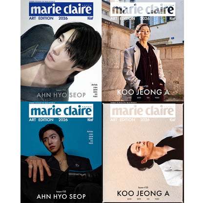 韓国雑誌「MARIE CLAIRE KOREA マリクレールコリア」アートエディション 2026【表紙：アン・ヒョソプ／ク・ジョンア】［和訳付／送料込］