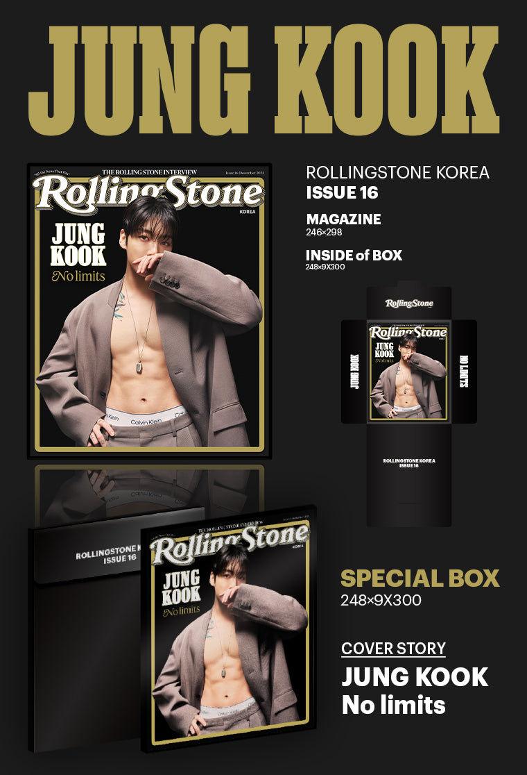 韓国雑誌「Rolling Stone KOREA ローリングストーンコリア」ISSUE 16【表紙：BTS ジョングク】（和訳付）［送料込］