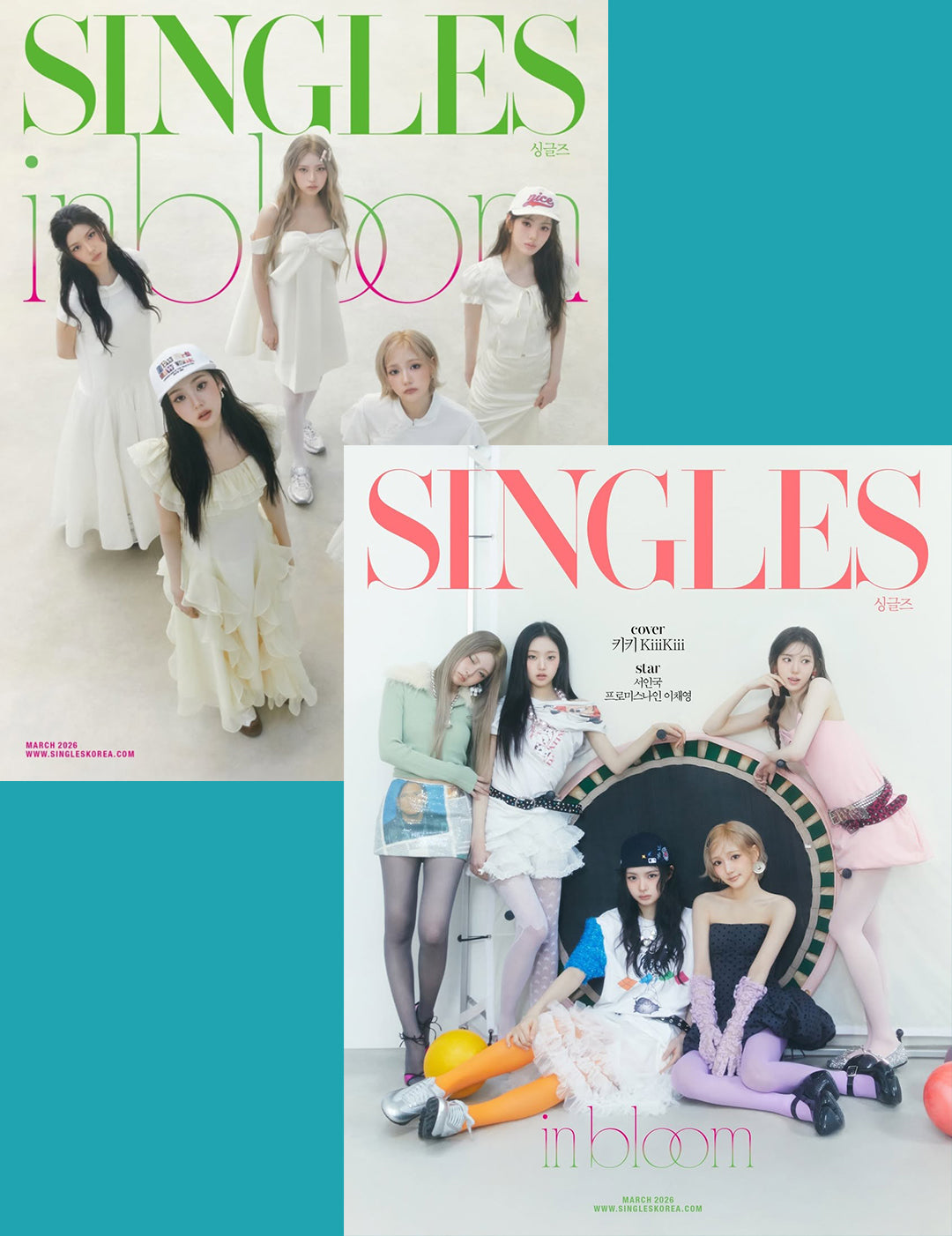 韓国雑誌「SINGLES シングルズ」2026年3月号【表紙：KiiiKiii】（和訳付）［送料込］