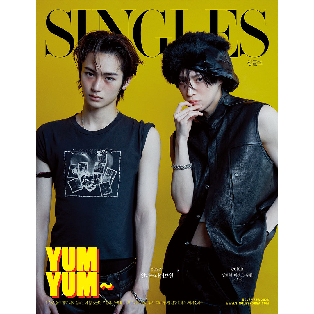 韓国雑誌「SINGLES KOREA シングルズコリア」2026年11月号【表紙：ALPHA DRIVE ONE】［和訳付／送料込］